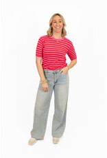 21Jewelz Gestreept shirtje - rood/roze