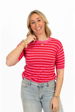 21Jewelz Gestreept shirtje - rood/roze