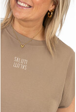 21Jewelz Salut t-shirt - taupe