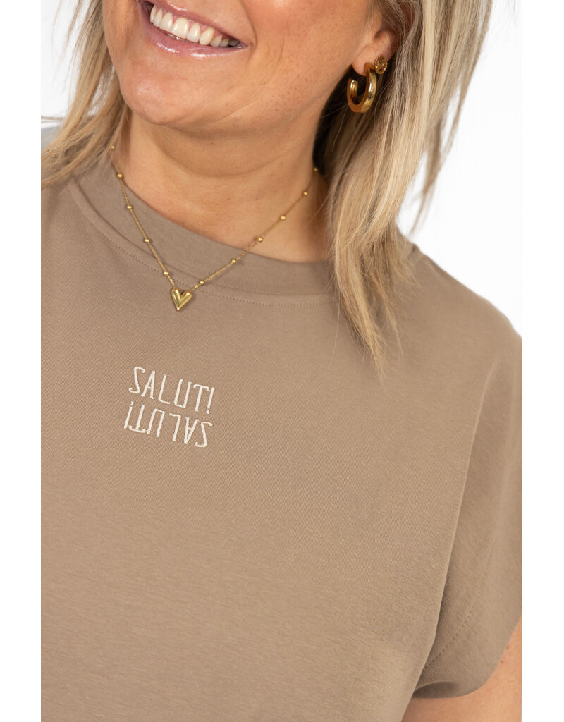 21Jewelz Salut t-shirt - taupe
