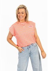 21Jewelz Atelier t-shirt gestreept - oranje