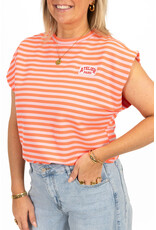 21Jewelz Atelier t-shirt gestreept - oranje