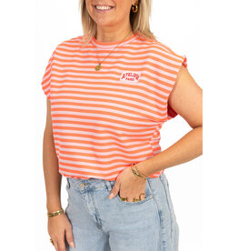 21Jewelz Atelier t-shirt gestreept - oranje