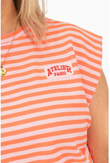 21Jewelz Atelier t-shirt gestreept - oranje