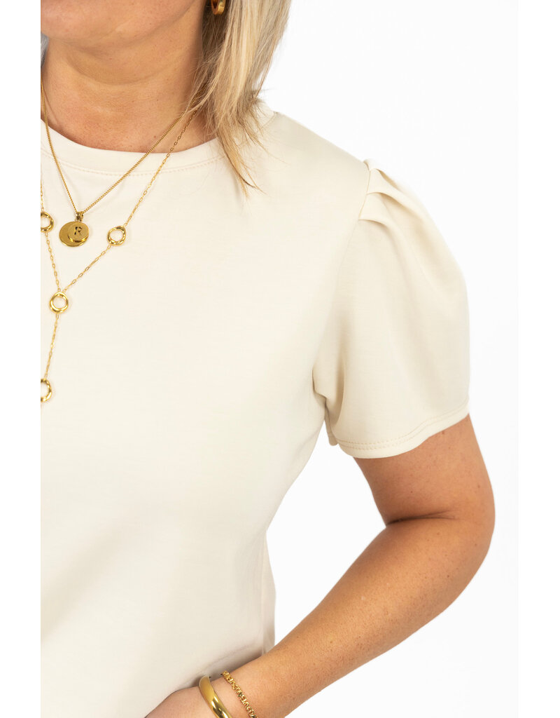 21Jewelz Sweatshirt met pofmouw - ecru