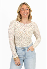 21Jewelz Basic kanten top - ecru