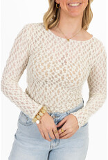 21Jewelz Basic kanten top - ecru