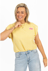 21Jewelz Atelier t-shirt gestreept - geel