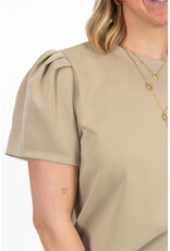 21Jewelz Sweatshirt met pofmouw - taupe