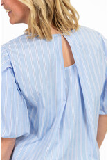 21Jewelz Gestreepte ballon blouse - blauw