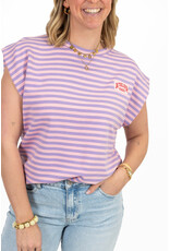 21Jewelz Atelier t-shirt gestreept - lila