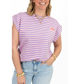 21Jewelz Atelier t-shirt gestreept - lila