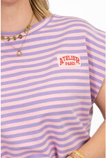 21Jewelz Atelier t-shirt gestreept - lila