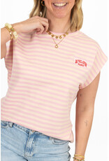 21Jewelz Atelier t-shirt gestreept - roze