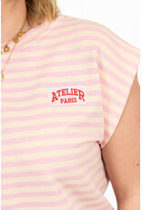 21Jewelz Atelier t-shirt gestreept - roze