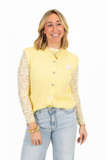 21Jewelz Wollig gilet met embleem - geel