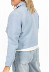 21Jewelz Kort effen jasje met zakken - blauw