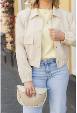 21Jewelz Cropped jasje met zakken - ecru