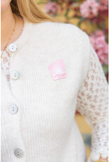 21Jewelz Basic kanten top - ecru