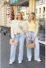 21Jewelz Wollig gilet met embleem - geel