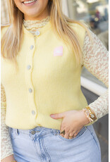 21Jewelz Wollig gilet met embleem - geel