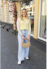 21Jewelz Wollig gilet met embleem - geel