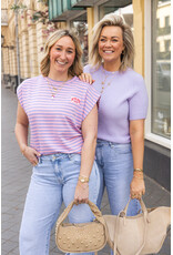 21Jewelz Atelier t-shirt gestreept - lila