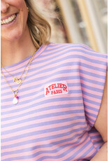 21Jewelz Atelier t-shirt gestreept - lila