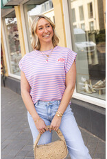 21Jewelz Atelier t-shirt gestreept - lila