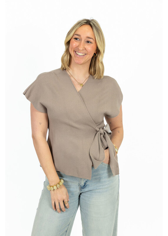 21Jewelz Wikkeltop - taupe