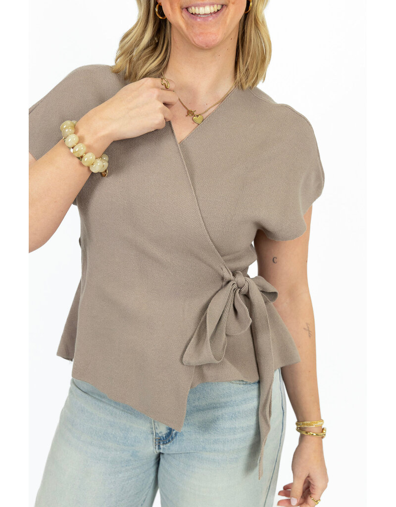 21Jewelz Wikkeltop - taupe