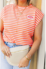 21Jewelz Atelier t-shirt gestreept - oranje