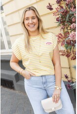 21Jewelz Atelier t-shirt gestreept - geel
