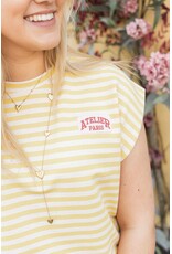 21Jewelz Atelier t-shirt gestreept - geel