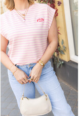 21Jewelz Atelier t-shirt gestreept - roze