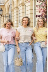 21Jewelz Atelier t-shirt gestreept - roze