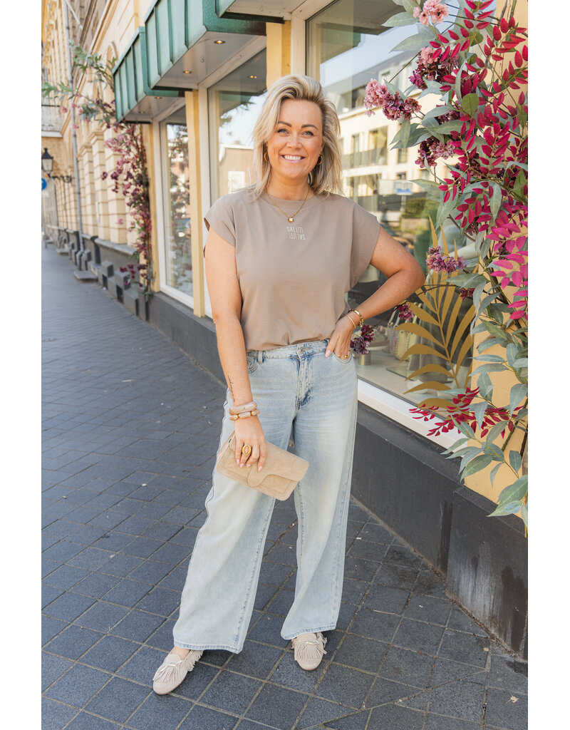 21Jewelz Salut t-shirt - taupe