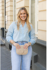 21Jewelz Blouse met goud borduursel - lichtblauw