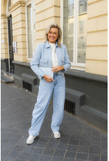 21Jewelz Balloon fit jeans met lichte wassing - blauw