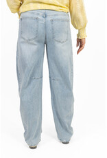 21Jewelz Balloon fit jeans met lichte wassing - blauw