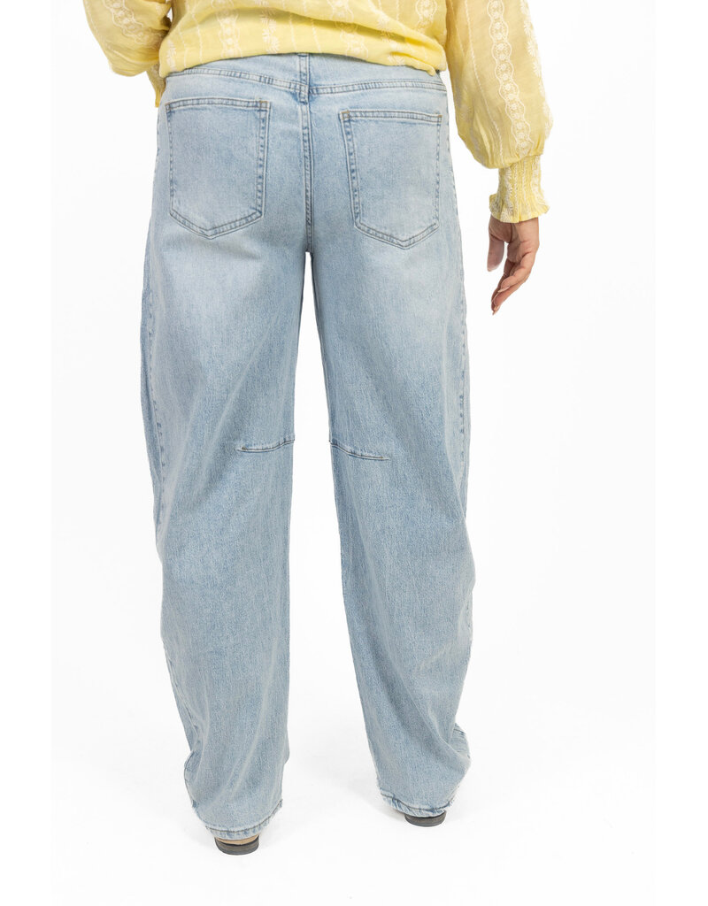 21Jewelz Balloon fit jeans met lichte wassing - blauw