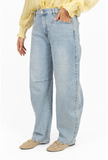 21Jewelz Balloon fit jeans met lichte wassing - blauw