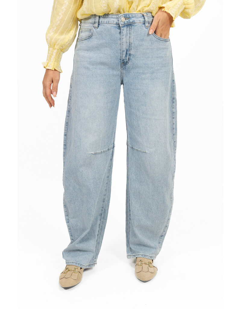 21Jewelz Balloon fit jeans met lichte wassing - blauw