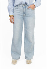 21Jewelz Wide leg jeans met lichte wassing - blauw