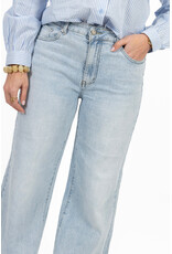 21Jewelz Wide leg jeans met lichte wassing - blauw