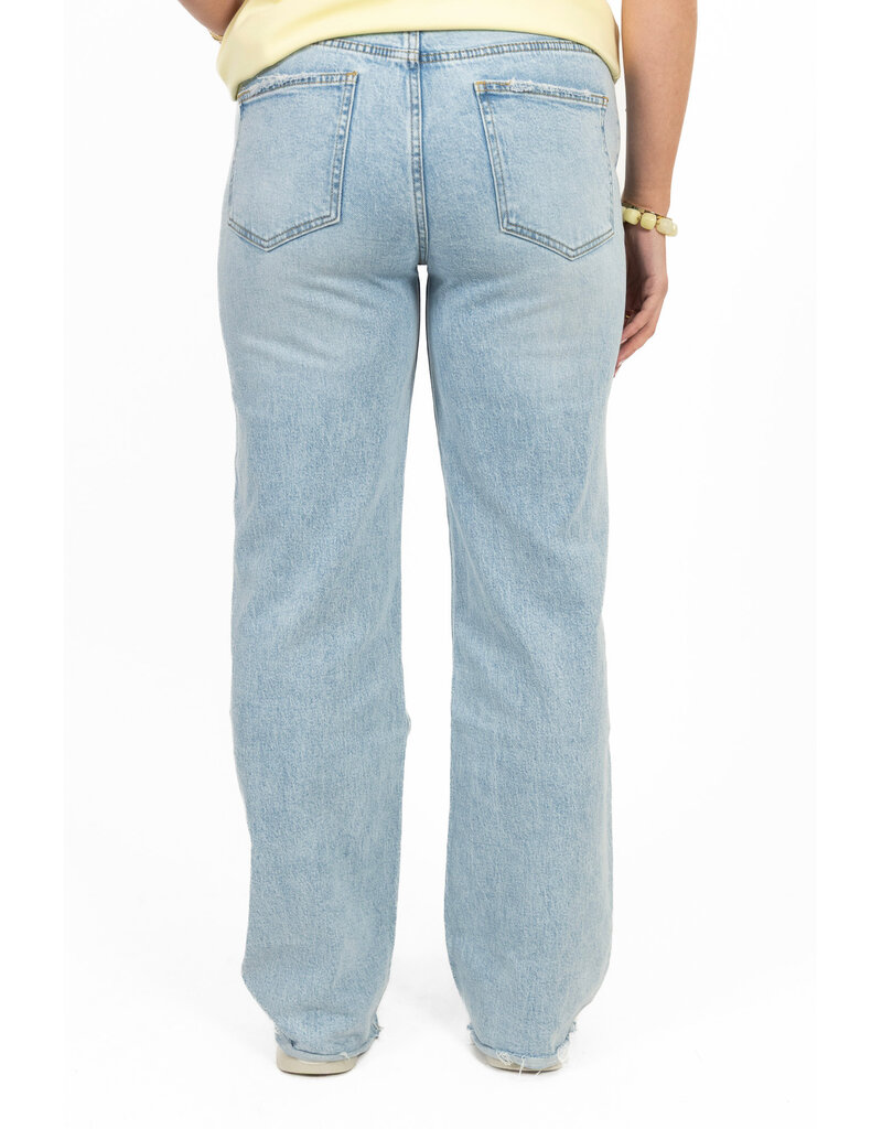 21Jewelz Gerafelde tall jeans - washed blauw