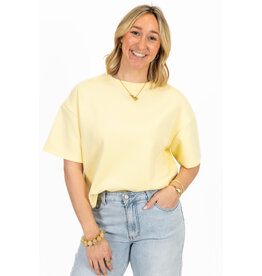 21Jewelz Effen boxy shirt - geel