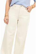21Jewelz Basic stretch wide leg jeans - ecru