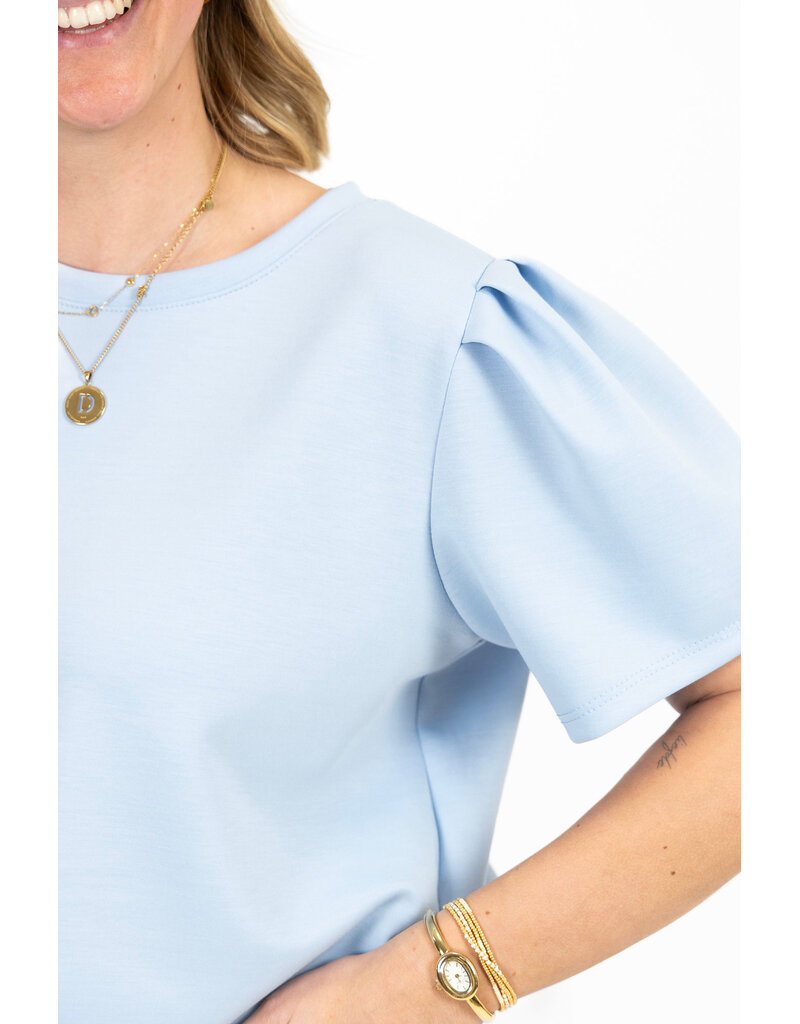 21Jewelz Sweatshirt met pofmouw - lichtblauw