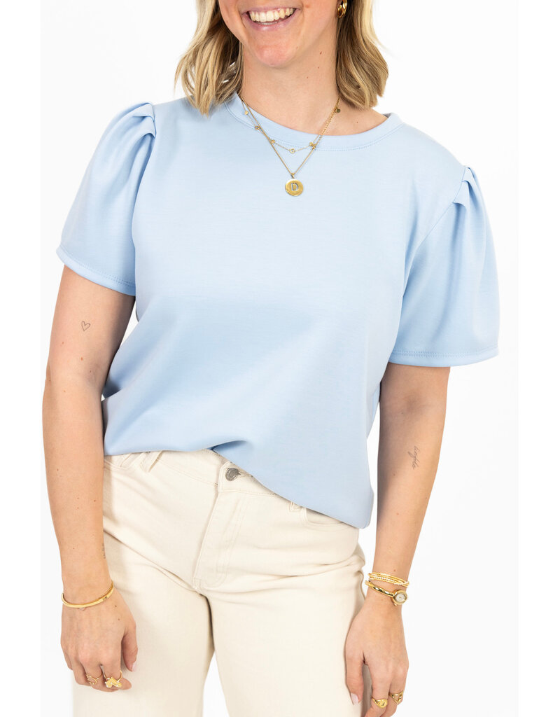 21Jewelz Sweatshirt met pofmouw - lichtblauw